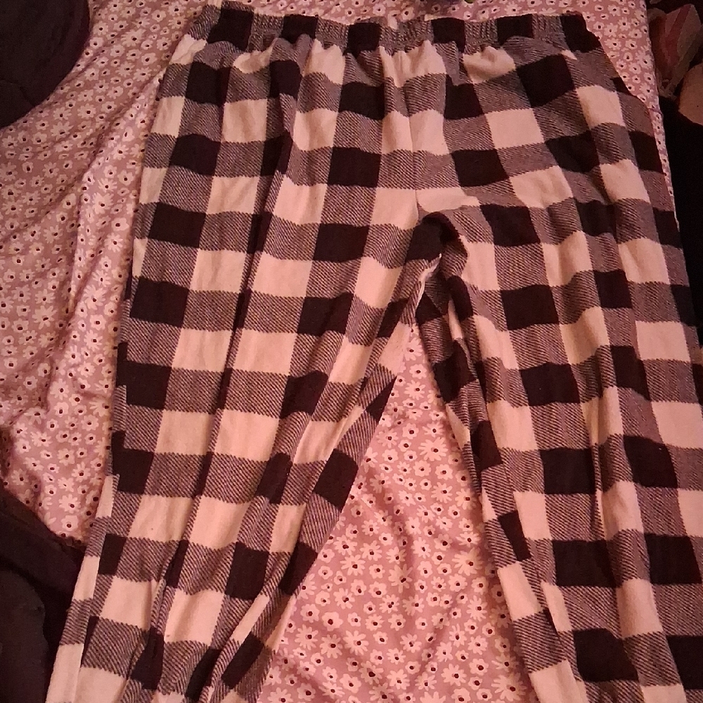 Black and White Plaid Pants